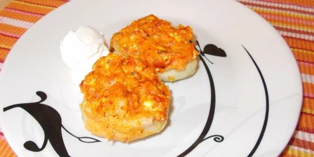 Ajvar in potatoes