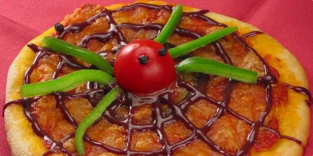 Web de aranha da pizza