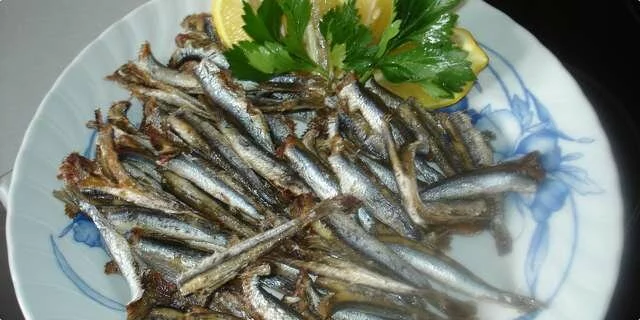 Anchovies from the oven