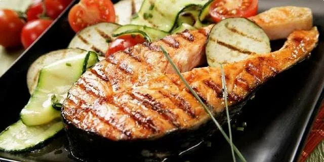 Grilled salmon