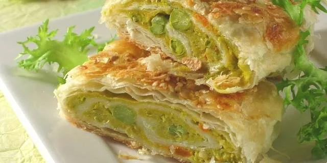 Vegetable strudel