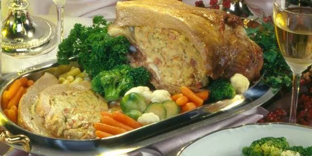 Stuffed veal breast