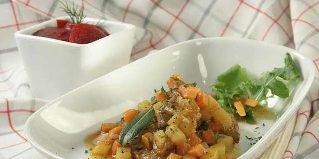 Arrosto di maiale con le verdure