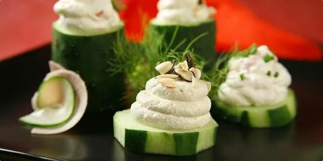 Cucumber cocktail sandwiches