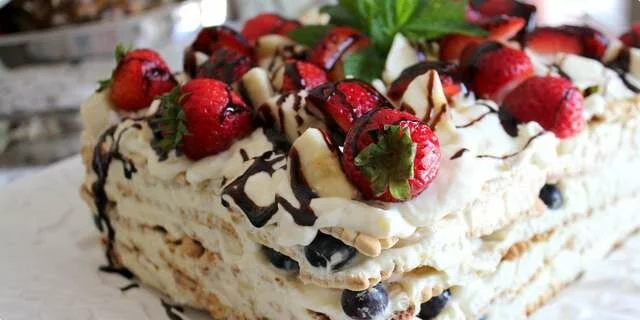 Banana Split Cake / Banana (Банановый торт Icebox)