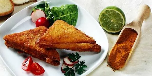 Breaded mozzarella sandwiches