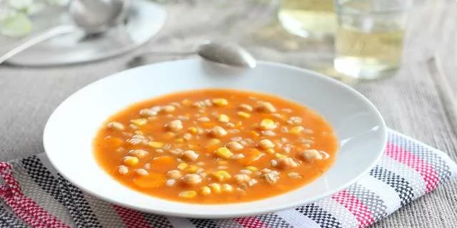 Barley and chickpea stew