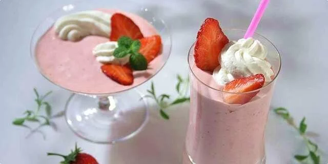 Una bevanda fine del yogurt