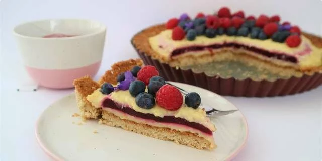 Crostata с малиной и ванилью