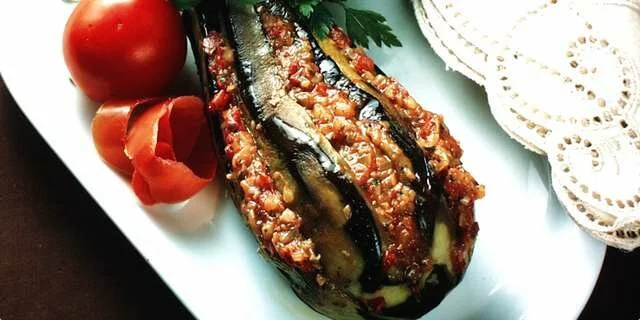 Imam bayildi (stuffed eggplant)