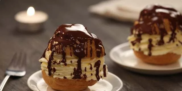 Princes donuts with coconut and chocolate