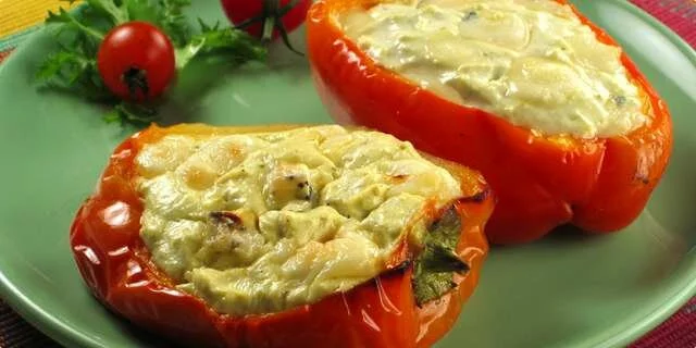 Cheese in peppers