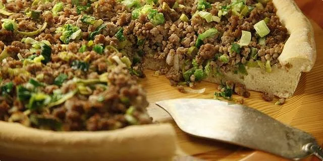 Arabic bread with meat