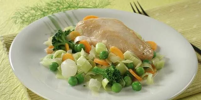 Pollo con le verdure