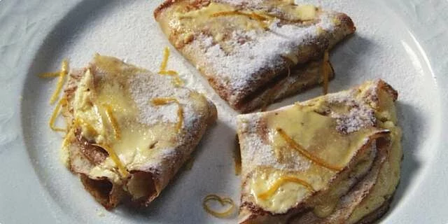 Crêpes avec du fromage