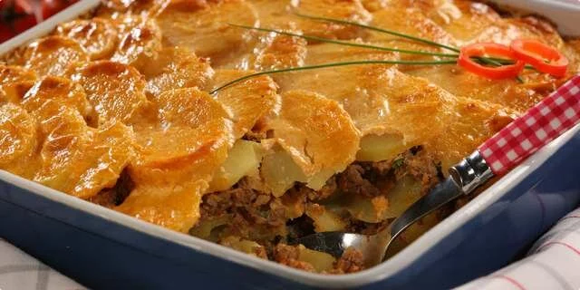 Moussaka with potatoes