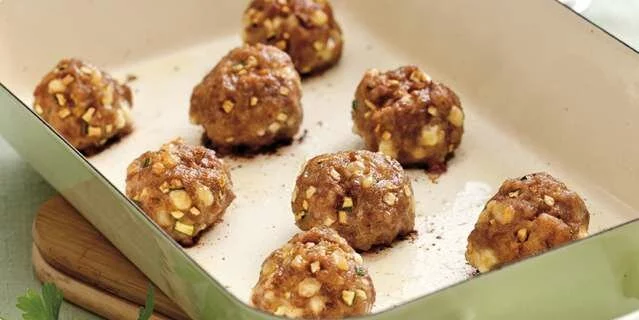 Albóndigas con queso y calabacín