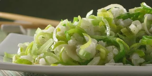 Rice with leeks