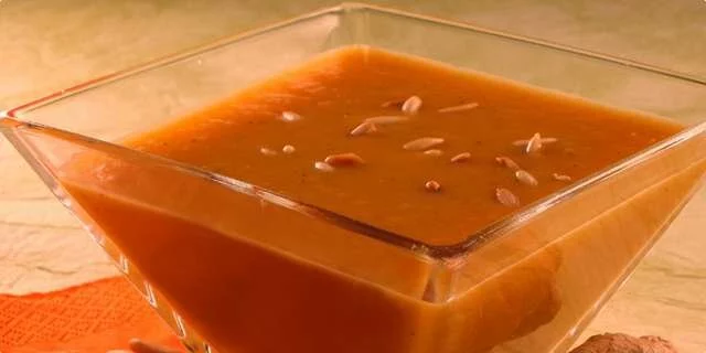 Soupe crème à gingembre et à carotte