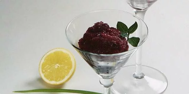 Blaubeersorbet